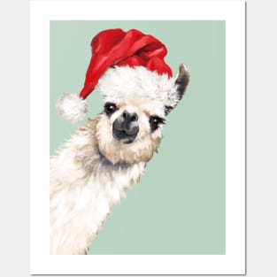 Christmas Sneaky Llama Posters and Art